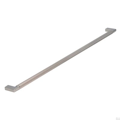 Avlångt möbelhandtag 2457 480 Silver Borstad