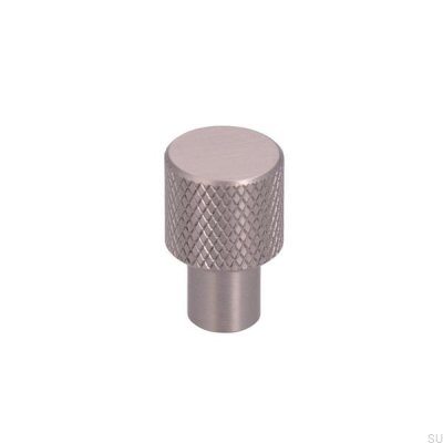 Möbelknopp 2464 16 Silver Borstad
