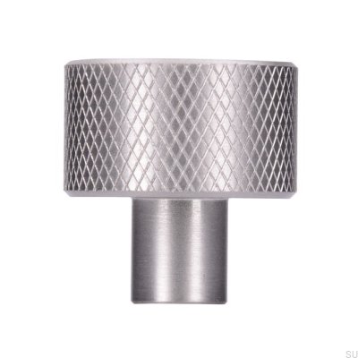 Möbelknopp 2464 24 Silver Borstad