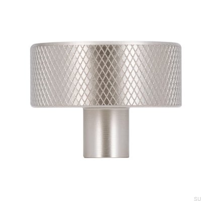 Möbelknopp 2464 33 Silver Borstad