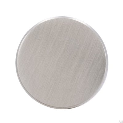 Möbelknopp 2464 33 Silver Borstad