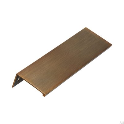 Möbelkanthandtag 2446 128 Antik Guld Borstad