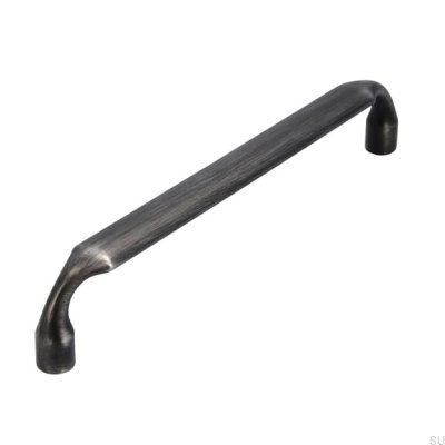 Avlångt möbelhandtag 2442 160 Antik Silver Borstad