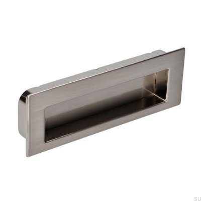 Infällt möbelhandtag 2382 Silver Borstad