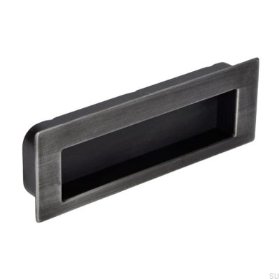 Infällt möbelhandtag 2382 Antik Silver Borstad