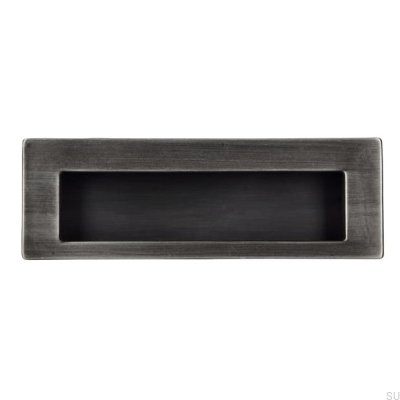 Infällt möbelhandtag 2382 Antik Silver Borstad