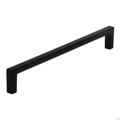 Avlångt möbelhandtag 2108 192 Metall Svart Mat