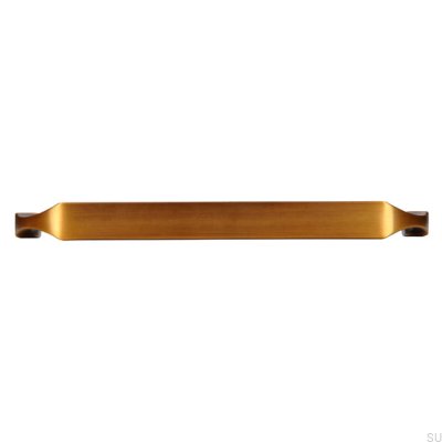 Avlångt möbelhandtag 2440 160 Antik Guld Borstad