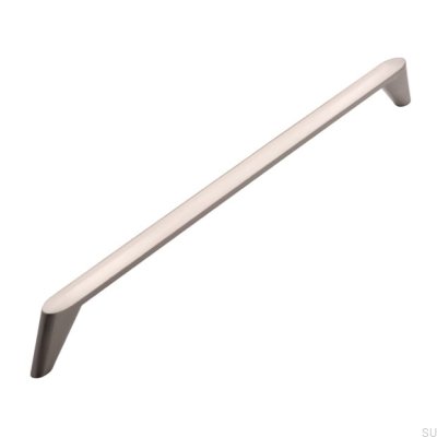 Avlångt möbelhandtag 2413 320 Borstad nickel