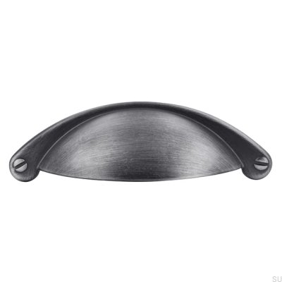 Skalmöbelhandtag 1761 64 Antik Silver Borstad