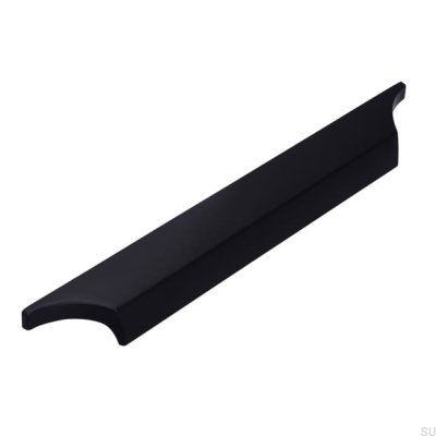 Avlångt möbelhandtag 2454 160 Metall Svart Mat