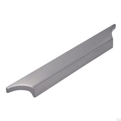 Avlångt möbelhandtag 2454 160 Borstad nickel