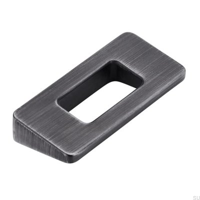 Avlångt möbelhandtag 2394 32 Antik Silver Borstad