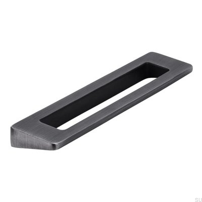 Avlångt möbelhandtag 2394 96 Antik Silver Borstad