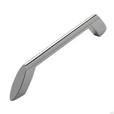 Avlångt möbelhandtag 2415 160 Polerad krom