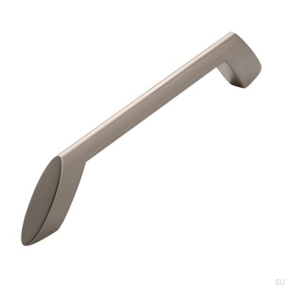 Avlångt möbelhandtag 2415 160 Borstad nickel