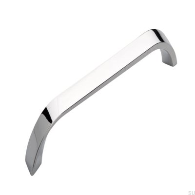 Avlångt möbelhandtag 2381 160 Polerad krom