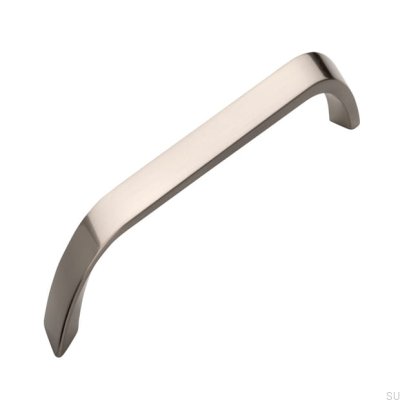 Avlångt möbelhandtag 2381 160 Borstad nickel