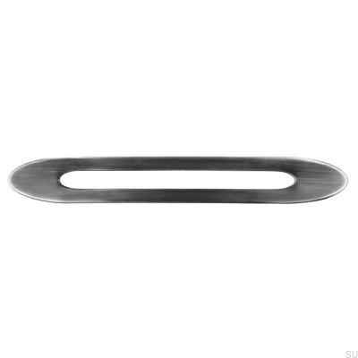Avlångt möbelhandtag 2374 160 Antik Silver Borstad