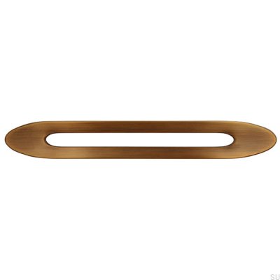 Avlångt möbelhandtag 2374 160 Antik Guld Borstad