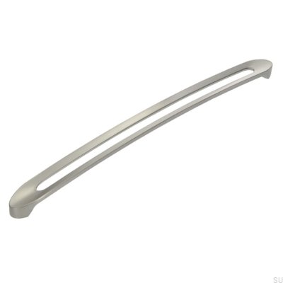 Avlångt möbelhandtag 2374 320 Silver Borstad