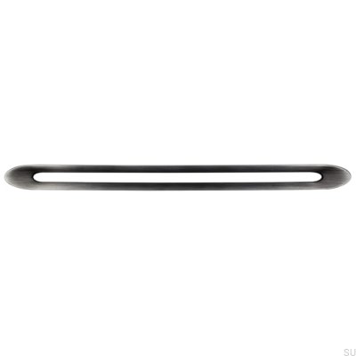 Avlångt möbelhandtag 2374 320 Antik Silver Borstad