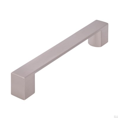 Avlångt möbelhandtag 2157 128 Borstad nickel
