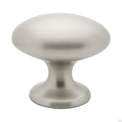 Möbelknopp 401 Silver Borstad (Inox Look)