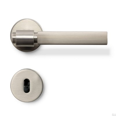 Helix Stripe 200 Dörrhandtag Borstad Silver Skandinavisk Standard