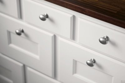 Möbelknopp 2538 Metal Silver (Inox Look)