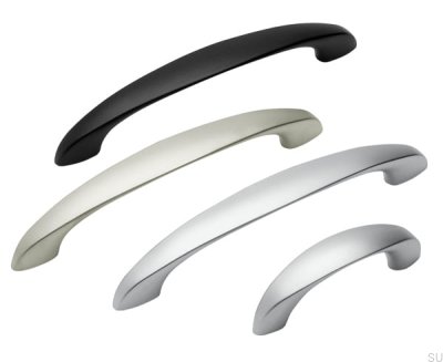 Avlångt möbelhandtag 0033 128 Borstad nickel