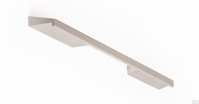 Skena 192 Avlångt möbelhandtag, Aluminium, Silver Borstad