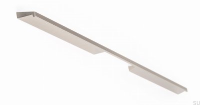 Avlångt möbelhandtag Skena 576 Aluminium Silver Borstad