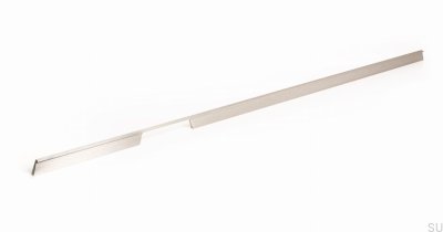Möbelhandtag på längden Skena 1120 Aluminium Silver Borstad (vänster)