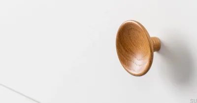 Möbelknopp Disc 50, Trä, Ek