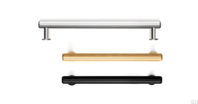 Rille 320 Silver Aluminium Pulled Möbelhandtag