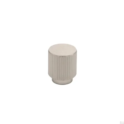 Möbelknopp Helix Stripe 30 Silver Metall Borstad