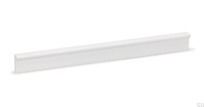 Längsgående möbelhandtag Vinkel 600 Aluminium Vit Mat
