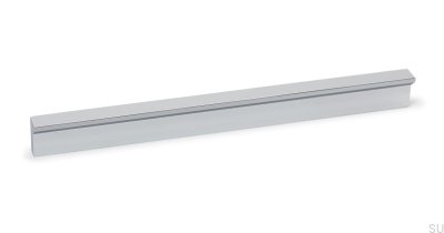 Vinkelt möbelhandtag 600 Polerad krom