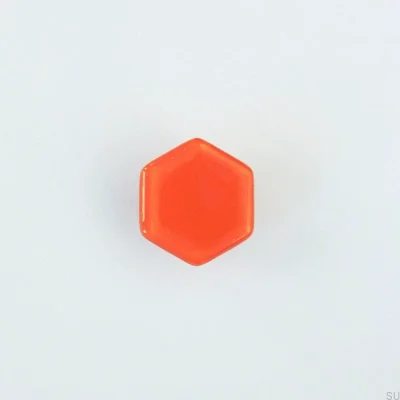 Hexagon möbelknopp Glasmorot