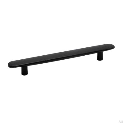 Avlångt möbelhandtag Brutus 160 Wooden Black
