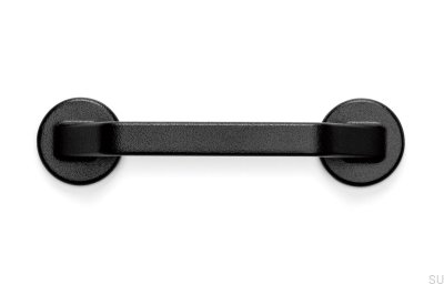 Avlångt möbelhandtag Detta är 128 Metal Black