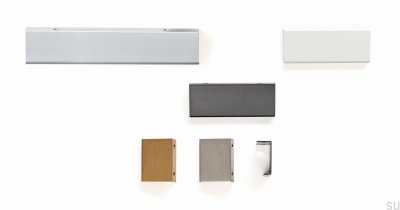 Kant möbelhandtag Way 736 Aluminium Vit