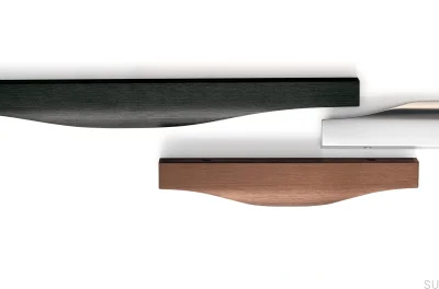 Kant möbelhandtag Noma 0254 128 Anodiserad Polerad