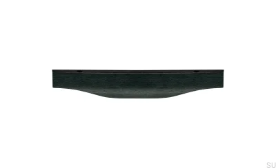 Kant möbelhandtag Noma 0254 128 Aluminium Svart Borstad