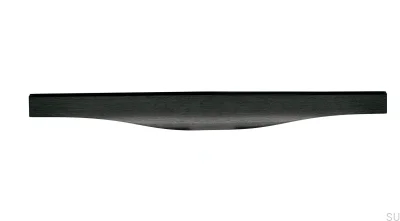 Kant möbelhandtag Noma 0254 256 Aluminium Svart Borstad