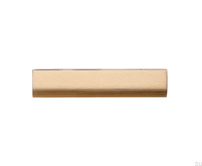 Ona 128 Edge Möbelhandtag Borstad Guld Anodiserad
