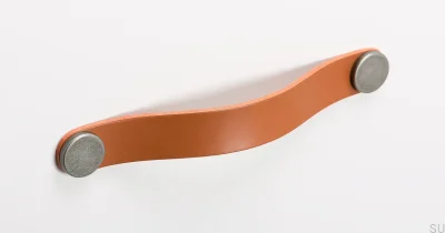 Möbelhandtag Flexa 160 Läder Beige med plåt