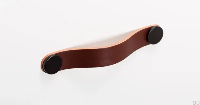 Möbelhandtag Flexa 128 Läder Brun med Svart