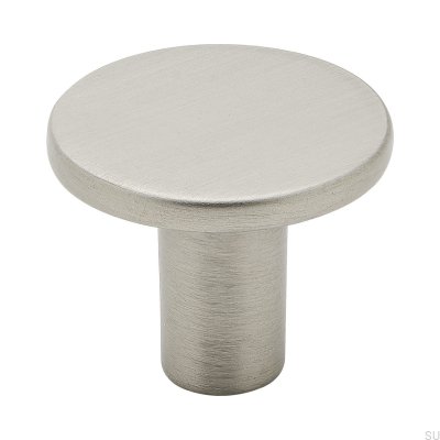 Lund Silver Borstad Möbelknopp